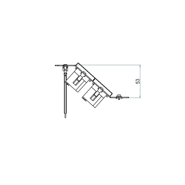 Produktbild UBD 133 137  -  Steckdoseneinsatz für 3 FLF, inkl. 2x T13 weiss